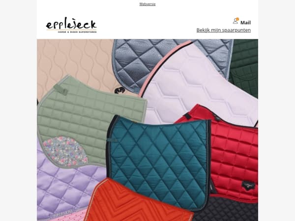 🐎 Vakantiegeld binnen? Shop zadeldekken met 25% korting!