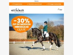 🐴 Shop QUUR & HORSEGEAR nú met 30 korting!