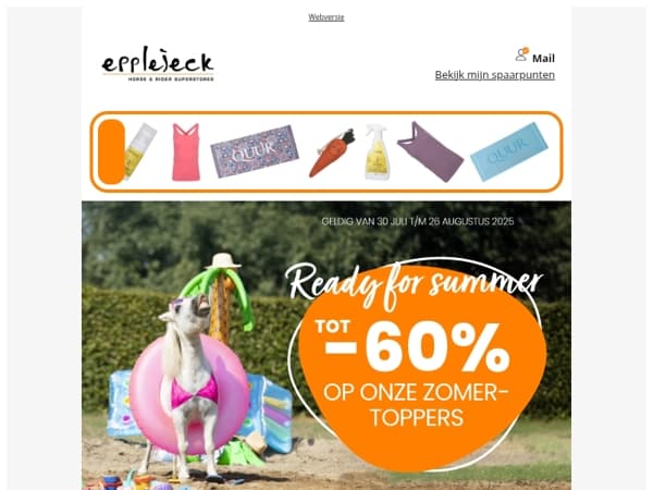 🐴 Tot -60% op dé zomertoppers! Dit zijn ze 👉