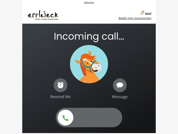 🐎📞 Je paard belt, Mail