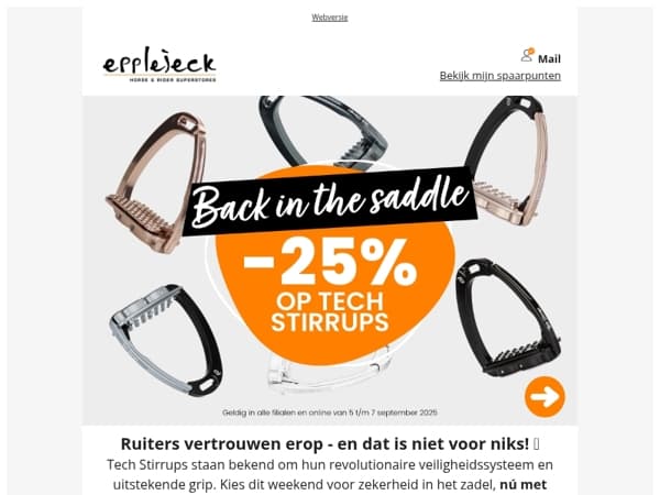 🐎 Mail! Ruiters scoren massaal deze weekenddeal