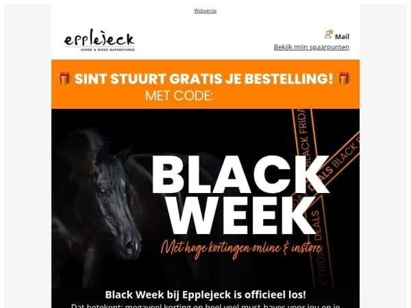 🖤🧡 BLACK WEEK madness bij Epplejeck!