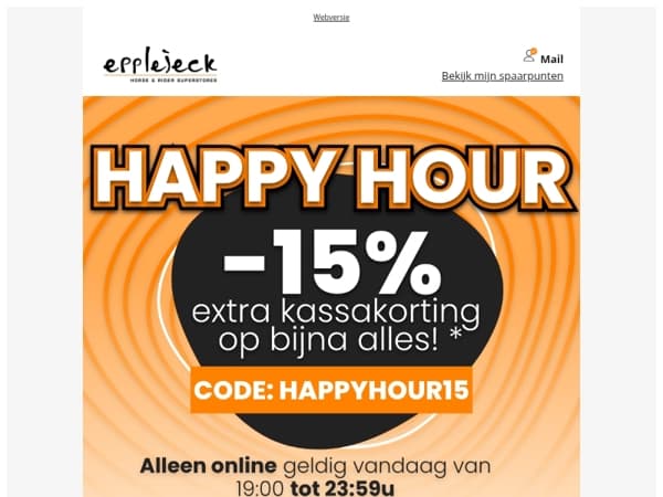 🚨🐎 15% EXTRA kassakorting op bijna alles*