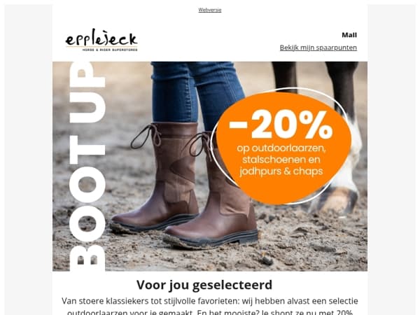 De Mail-selectie! 👀 -20% op outdoorlaarzen