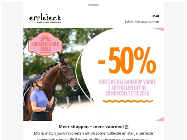 🐎 Meer shoppen = meer voordeel