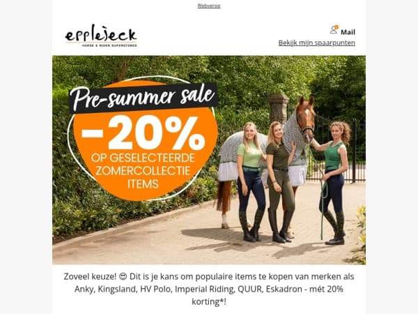 Mail! 🐴 Bekijk álle nieuwe acties voor echte paardenfans