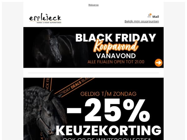 🐴🖤 Black Friday MEGA KORTING