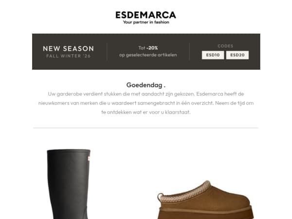 Nieuwe stukken die om uw aandacht vragen
