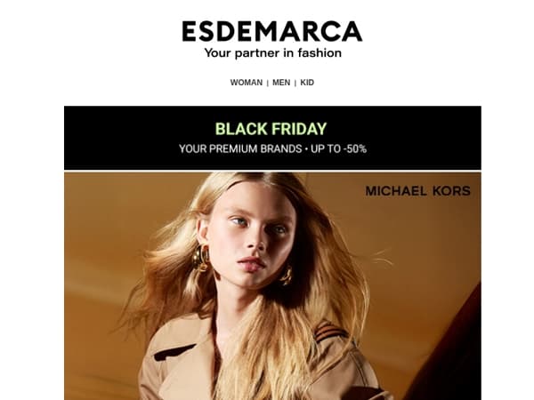 Your top brands this Black Friday: Michael Kors, Guess, Moa Concept, and more