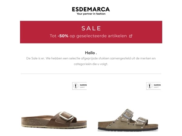 , uw Sale-selectie