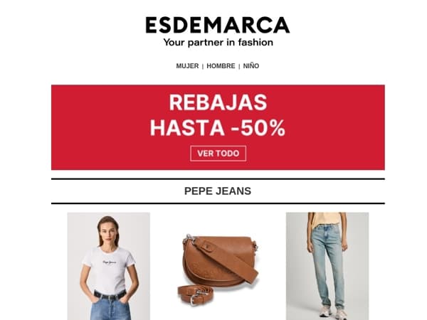 Descubre las Rebajas en Pepe Jeans, Wonders y TOUS 🔝