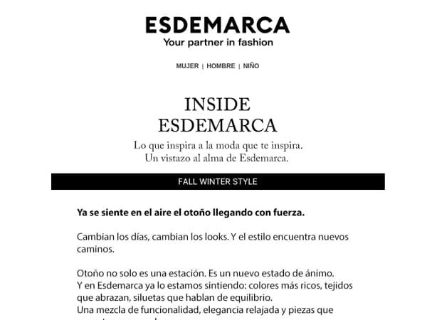 Inside Esdemarca: Inspiración de otoño