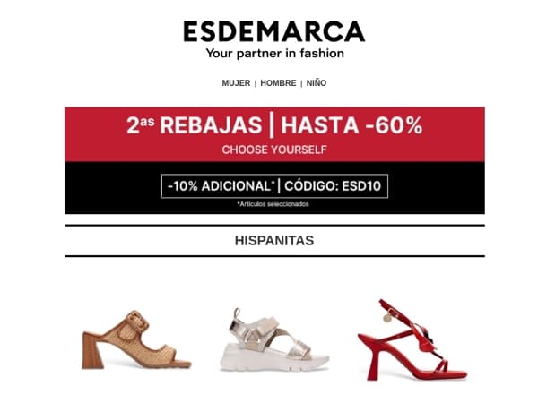 2as Rebajas en Sandalias: la comodidad del verano 👡