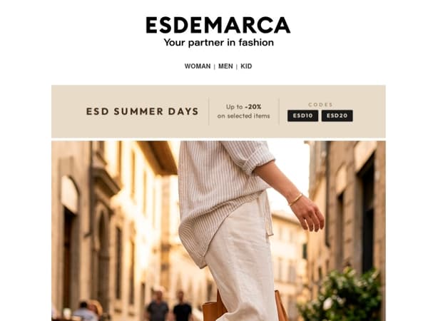 ESD SUMMER DAYS | Up to an extra -20% on your favorite brands
