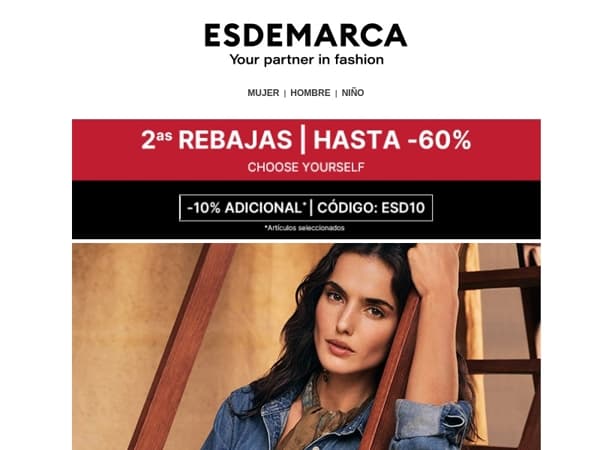Todo lo que buscas está aquí: 2as Rebajas hasta -60% y -10% adicional 😎