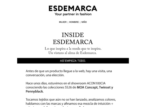 Inside Esdemarca ✨ El origen de nuestras colecciones