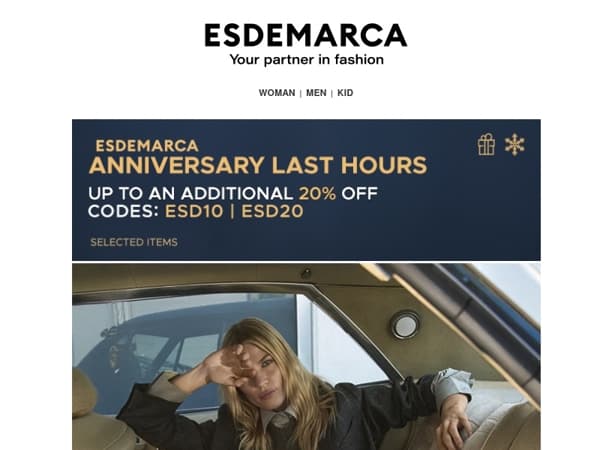 Last hours of Anniversary: up to an extra -20% only until 1:00 PM (CET)