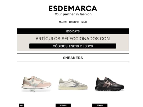 Encuentra tu calzado con hasta -20% adicional