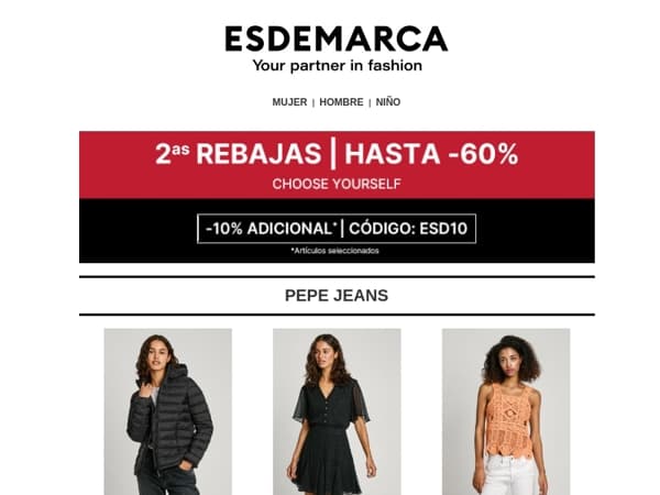 Lo mejor de Pepe Jeans y Wonders con hasta -60% 💥