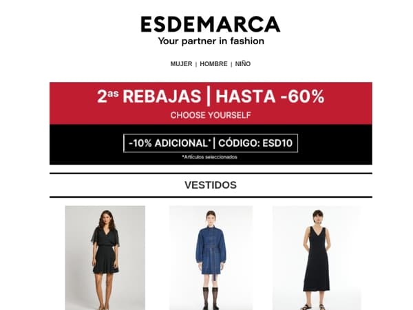 Tu nuevo look te espera ✨ Aprovecha hasta -60% de dto.