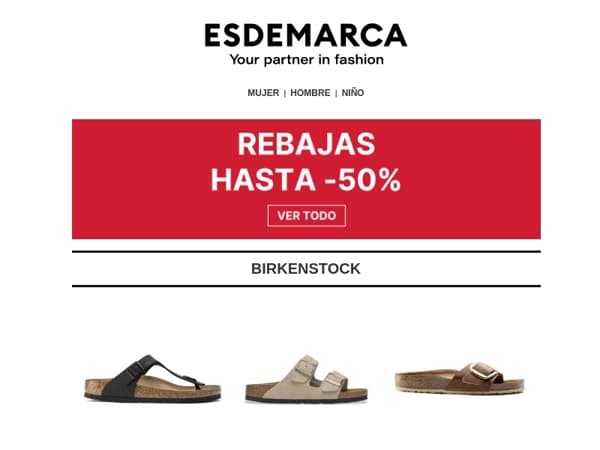 Hasta -50% en calzado que lo tiene todo: Birkenstock, El Naturalista y Art 👟