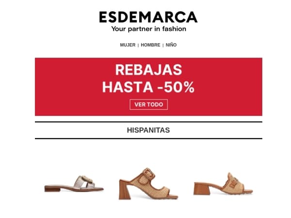 Pisa fuerte con tus nuevas sandalias, ahora en Rebajas 🥰