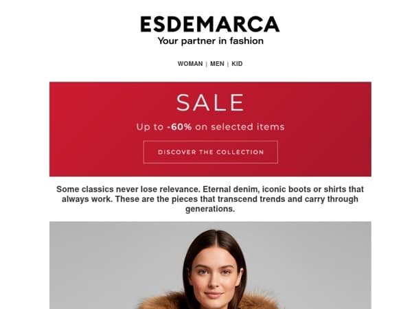 Your favorite brands in the Sale with up to -60%