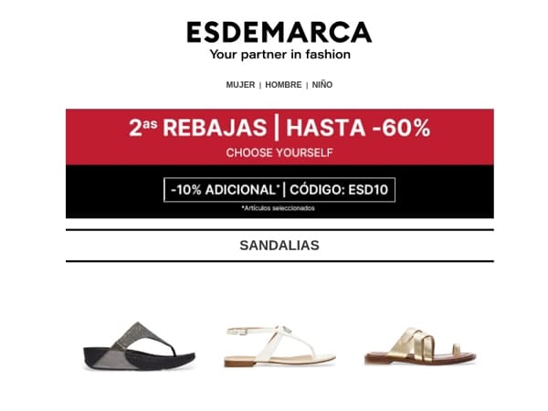 Encuentra el par perfecto: hasta -60% en calzado 👠