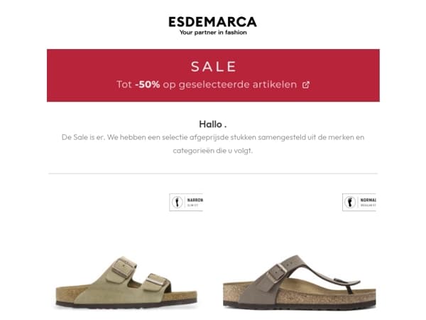 , uw Sale-selectie