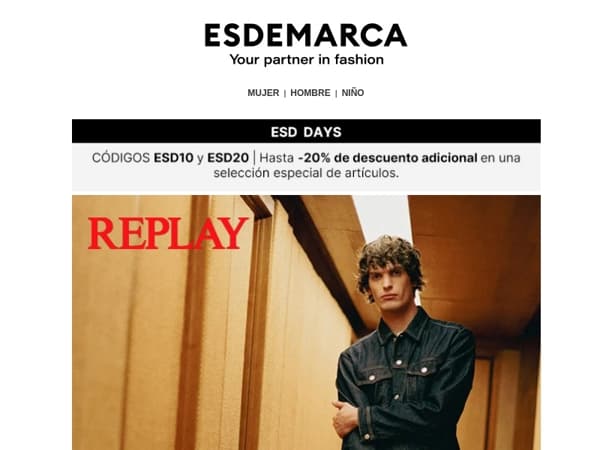 Descubre las novedades de Replay, Woolrich y BOSS