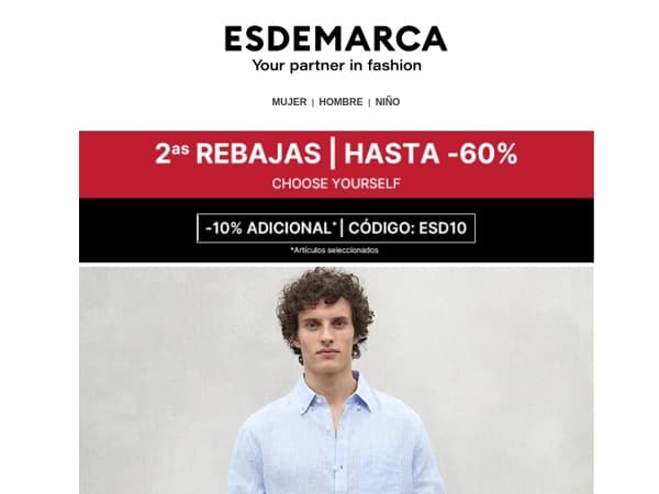 Calzado, ropa, complementos e íntimo con hasta -60% y más 🙌