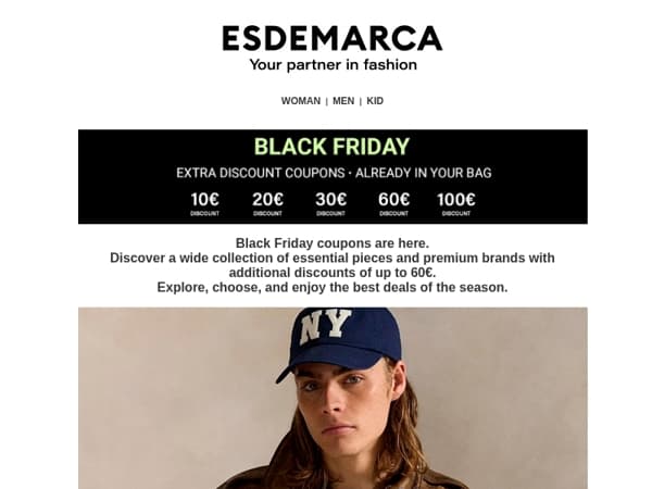 Black Friday Coupons: Up to 100€ additional discount