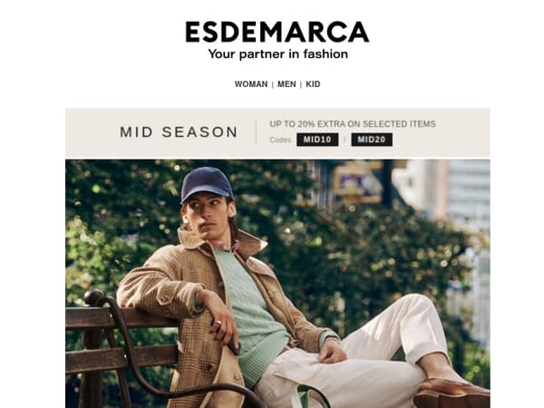 Mid Season: bestsellers with up to an extra 20% off
