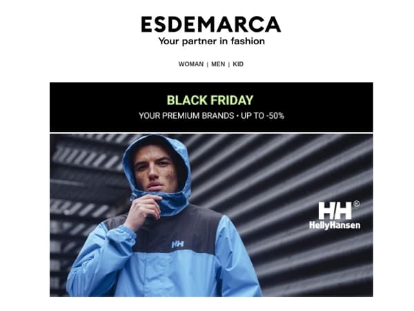 Black Friday: Helly Hansen, C.P. Company, Barbour and HOFF are waiting for you