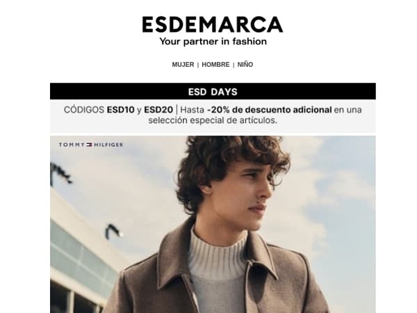 Descubre el espíritu ESD Days: Tommy Hilfiger, Superdry y Asics con hasta -20% adicional