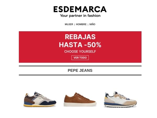 Sneakers con hasta -50% 👟 Pepe Jeans, adidas, Skechers y más