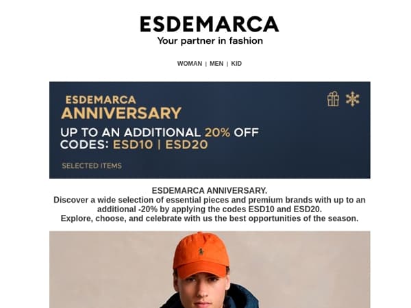 ESDEMARCA ANNIVERSARY: Join the celebration with up to an extra -20%