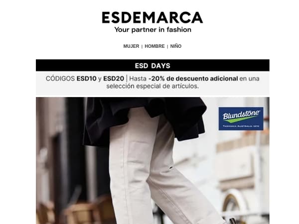 Renueva tu calzado en ESD Days con hasta -20% adicional
