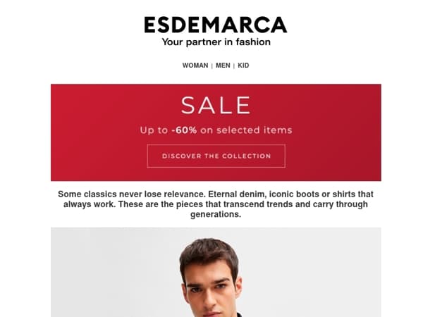 Your favorite brands in the Sale with up to -60%