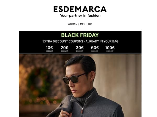 Up to 100€ additional discount on Black Friday Bestsellers