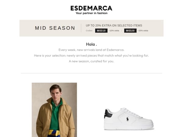 Just-arrived pieces: discover the new arrivals.