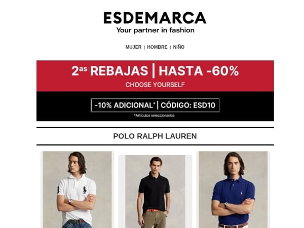 2as Rebajas en Polos: tu fondo de armario renovado 👕