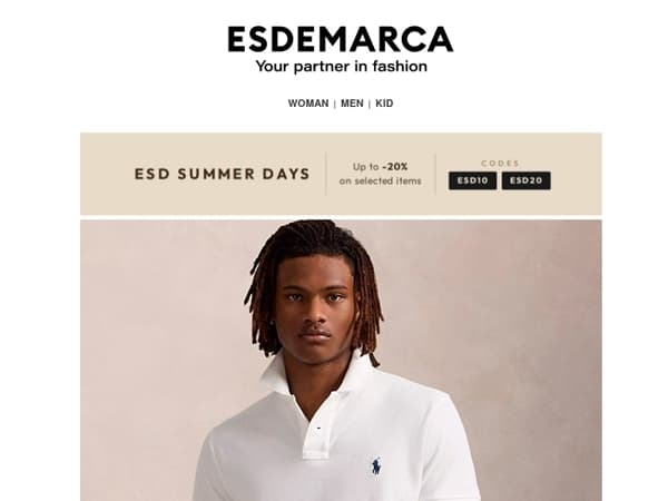ESD SUMMER DAYS | Up to an extra -20% on your favorite brands