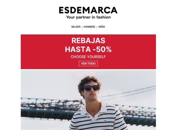 Tus marcas favoritas con hasta -50% en Rebajas 🌞