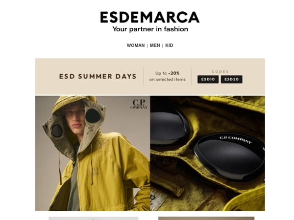 A selection designed with C.P. Company, Gant and more