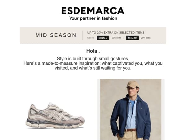 Your personalised weekly selection.