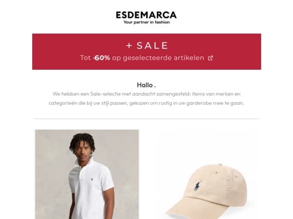 , een Sale-selectie met aandacht