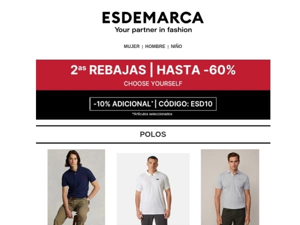 Tu nuevo look te espera ✨ Aprovecha hasta -60% de dto.