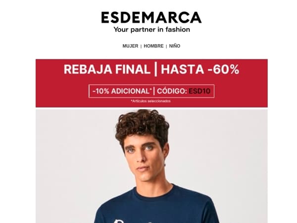 Rebaja Final: ropa con hasta -60% 👏