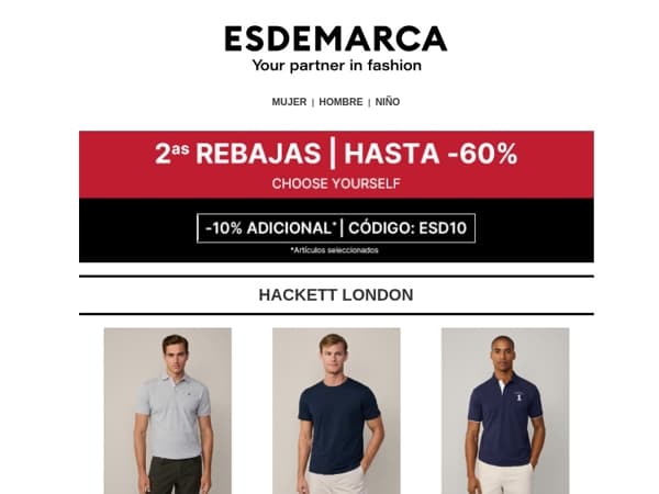 Hackett London, Blauer y C.P. Company en 2as Rebajas… ¿puedes elegir solo una?